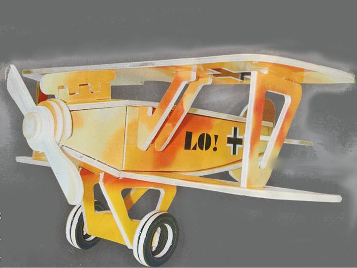 Produktbild Cover-Discount DIY Bastel-Set aus Holz Flugzeug Albatross