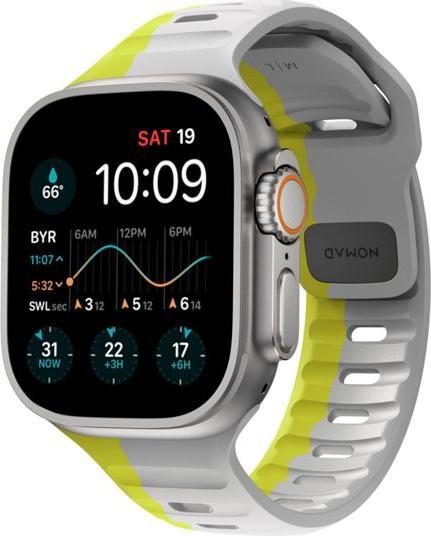 Produktbild Nomad Sport Band 42/44/45mm bicolor Lunar Gray/High Volta (Fluorkautschuk)