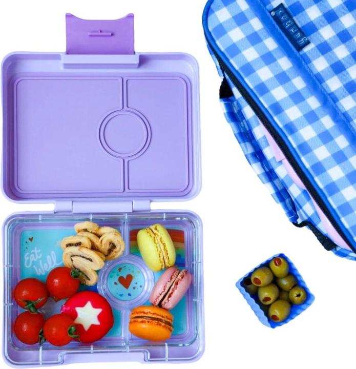 Actual product image Yumbox Snack S Lulu Purple Rainbow Lunch Box