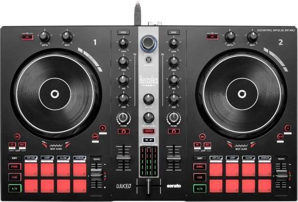 Actual product image Hercules DJ Essentials Kit DJ set with headphone stand