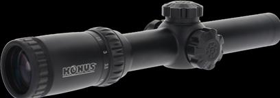 Actual product image Konus Riflescope Konuspro M-30 1-4x24 With Illuminated Crosshairs (4 x, 24 mm)