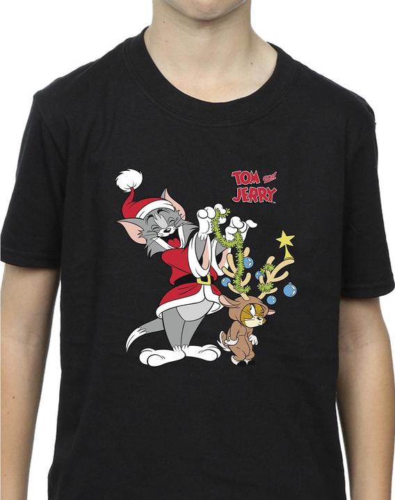 Actual product image Tom & Jerry Boys Christmas Reindeer T-Shirt (116)