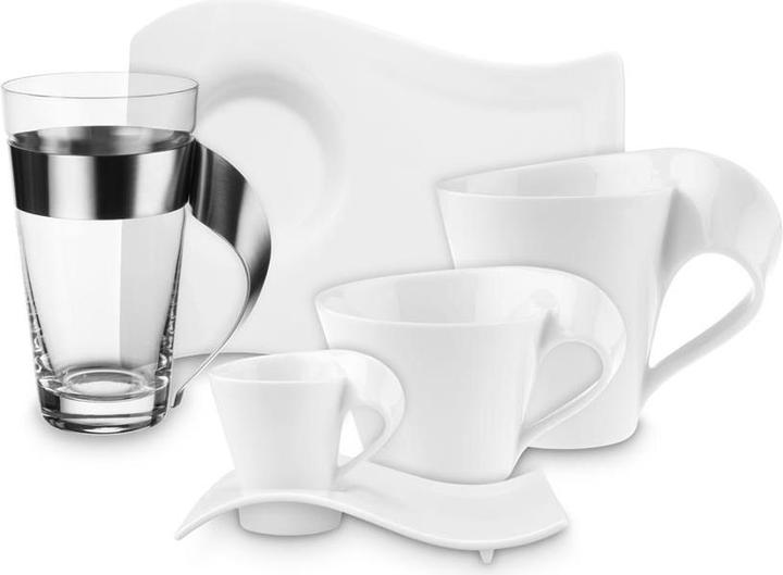 Immagine prodotto Villeroy & Boch Partyplate NewWave Caffè (1 x, Sottobicchiere in vetro)