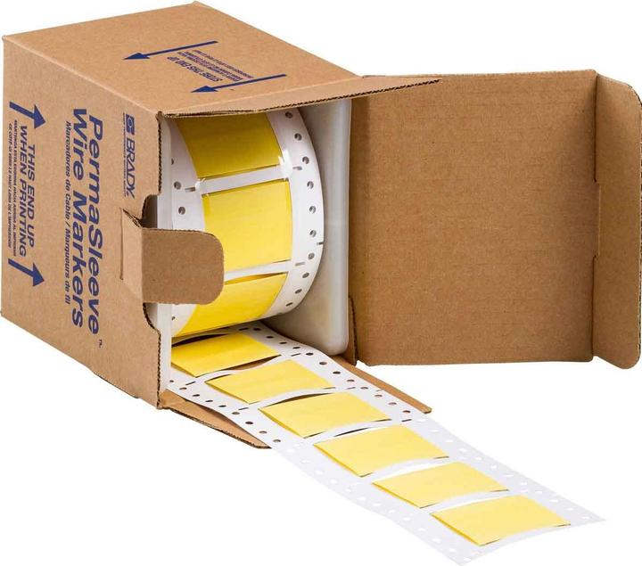 Productafbeelding Brady 2HT-1000-2-YL-S, hittebestendige permasleeve, krimpbare polyvinylfluoride, geel, 50