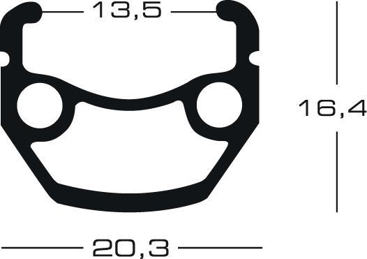 Produktbild Ryde EXAL XR2 Felge, (13-622) 700C, Doppelösen, silber (28")