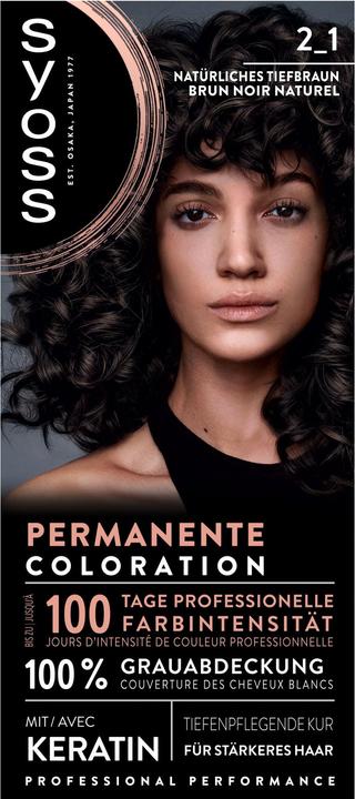 Immagine prodotto Syoss Coloration 2 1 Natürliches Schwarzbraun (2_1 Nero naturale marrone)