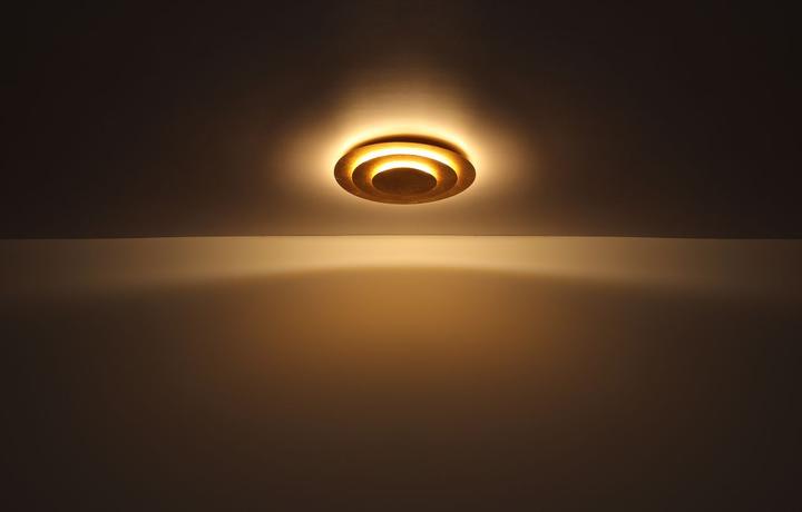 Produktbild Globo Deckenleuchte Metall Goldfarben, 1xled