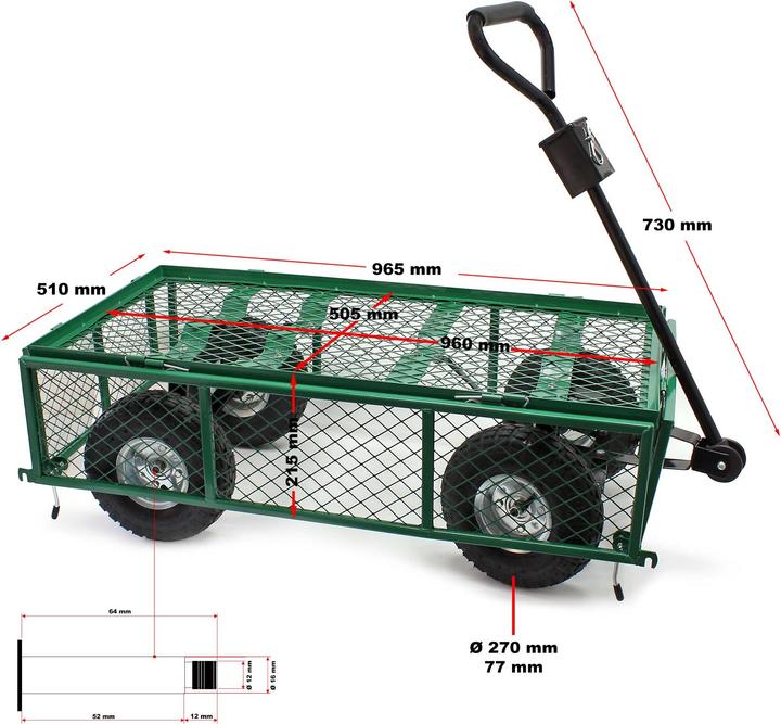 Produktbild Wiltec Transportwagen (300 kg)