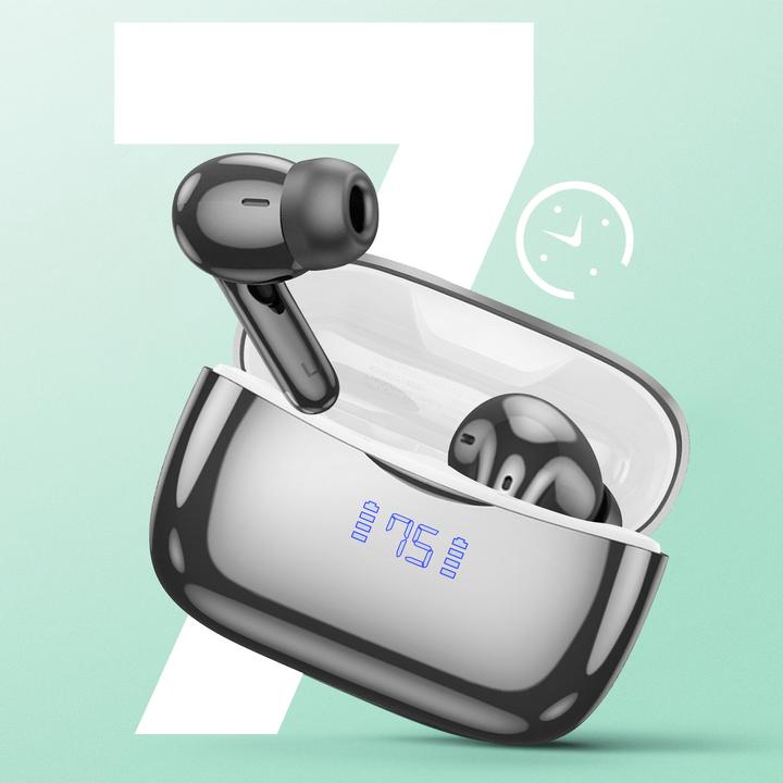 Immagine prodotto Hoco Cuffie Bluetooth effetto cromo (ANC, 7 h, Senza fili)