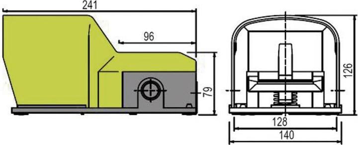 Produktbild Pizzato Fussschalter, PX10311-M2, 250 V/AC, 6 A