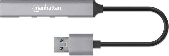 Image du produit Manhattan Hub 4 ports USB-A 3x480Mbit/s 1xGbit/s USB-A mâle (USB-A, 4 Ports)