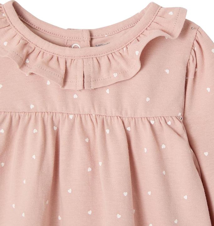 Image du produit Vertbaudet Bio-Kollektion: Baby-Set aus Kleid, Leggings & Haarband, Herzen (56)