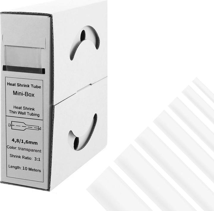 Produktbild Offgridtec 10m Schrumpfschlauch mit Kleber 4,8mm>1,5mm transparent Ratio 3:1 (1 x)