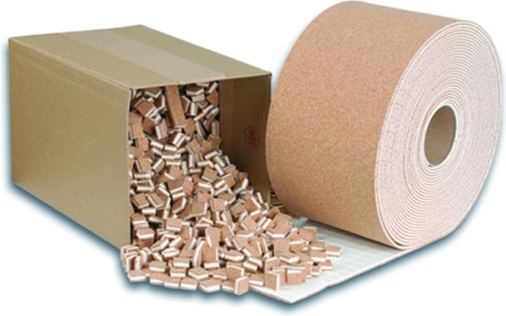 Actual product image Bohle Cork stacking discs with adhesive foam