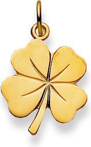 Natsumi Schmuck Anhänger Kleeblatt Gelbgold 18K/750 (750/18 K Gelbgold)