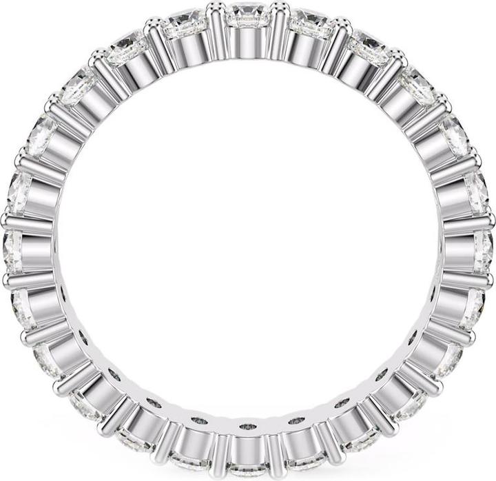 Produktbild Swarovski Matrix Vittore Ring Rundschliff Weiss Silberfarbenes Finish (58)