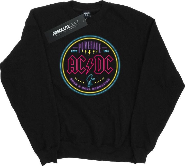 AC/DC Kreis Neon Baumwolle Sweatshirt