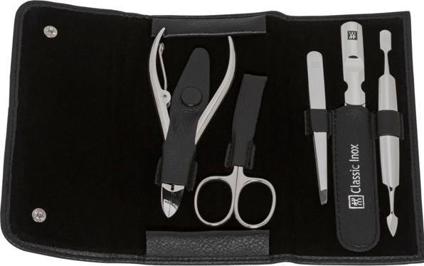 Produktbild Zwilling 97437-004-0 Classic Inox Etui aus Rindleder 5-teilig schwarz