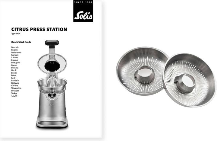 Actual product image Solis Design Citrus Press Station (Type 8454) Lemon press station for all citrus fruits
