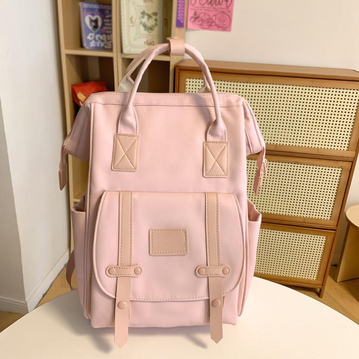 Only-Bags.Store Ästhetische Tote Rucksack, Preppy Style College Schultasche, leichte Reise Laptop Daypack