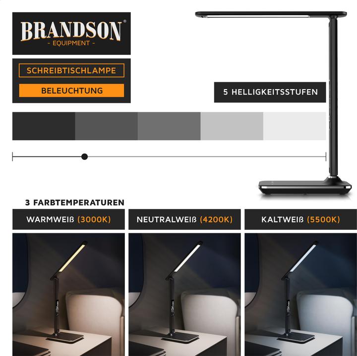 Produktbild Brandson Schreibtischlampe (300 lm)