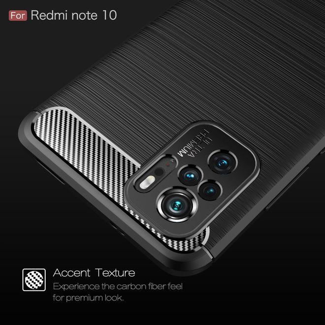 Actual product image MU Style Carbon Fiber TPU Softcase Series (Xiaomi Redmi Note 10S, Xiaomi Mi Note 10)