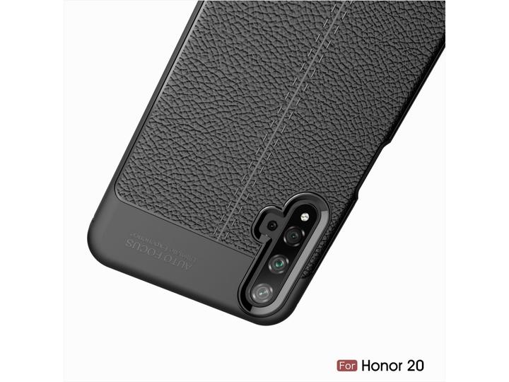 Actual product image Screenguard Honor 20 Cover Leather Design TPU Cover (Fee 20)