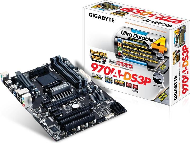 Produktbild Gigabyte Ga 970a Ds3p (AM3+, AMD 970, AMD SB950, ATX)