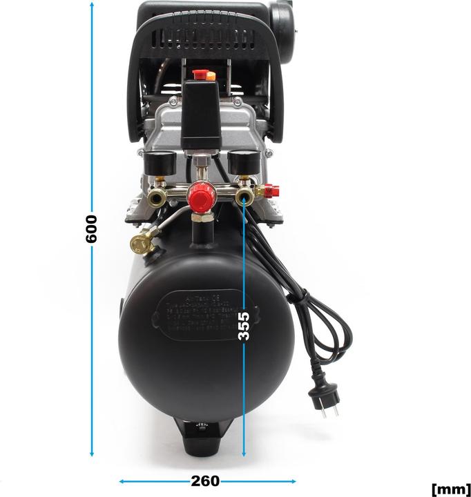 Produktbild Wiltec Druckluftkompressor (4 Bar, 24 l)
