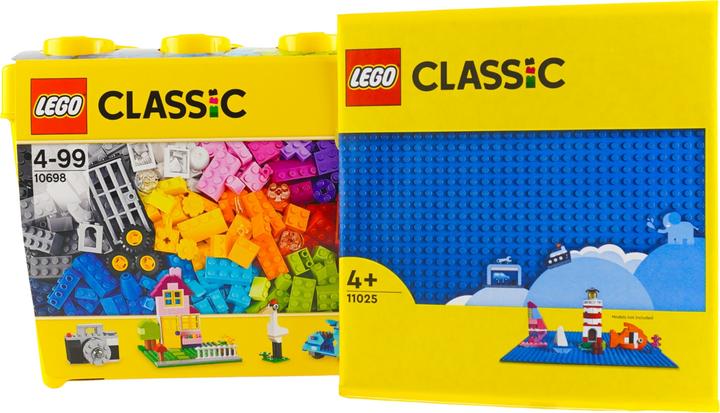 Image du produit LEGO Classic Boîte de briques grande + 1 plaque bleue - 10698 NOUVEAU! Pièces 791x (10698, LEGO Classic)