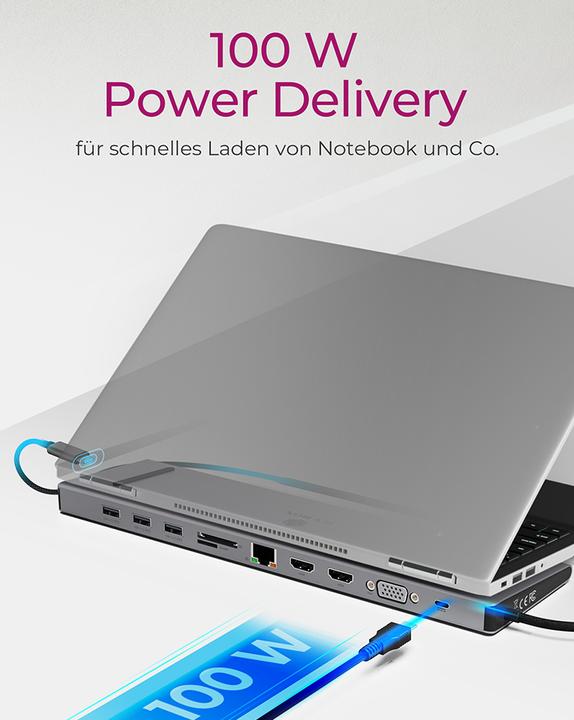 Produktbild Icy Box IB-DK2106-C (USB-C, 1 Ports)