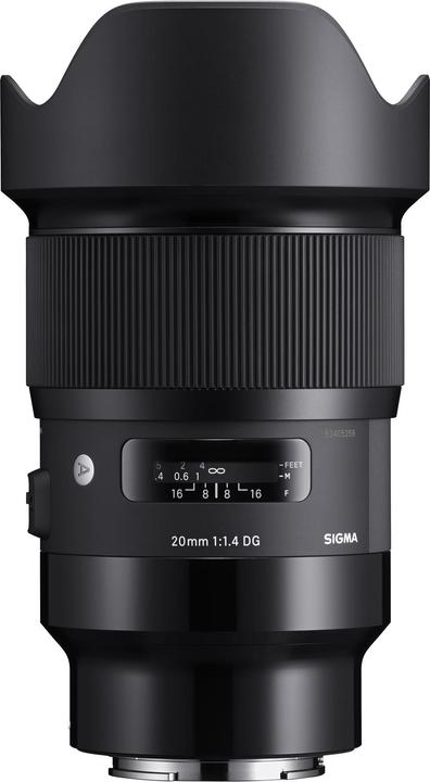 Sigma 20mm, f/1.4 DG HSM ART, Sony E (Sony E, Vollformat, APS-C / DX)