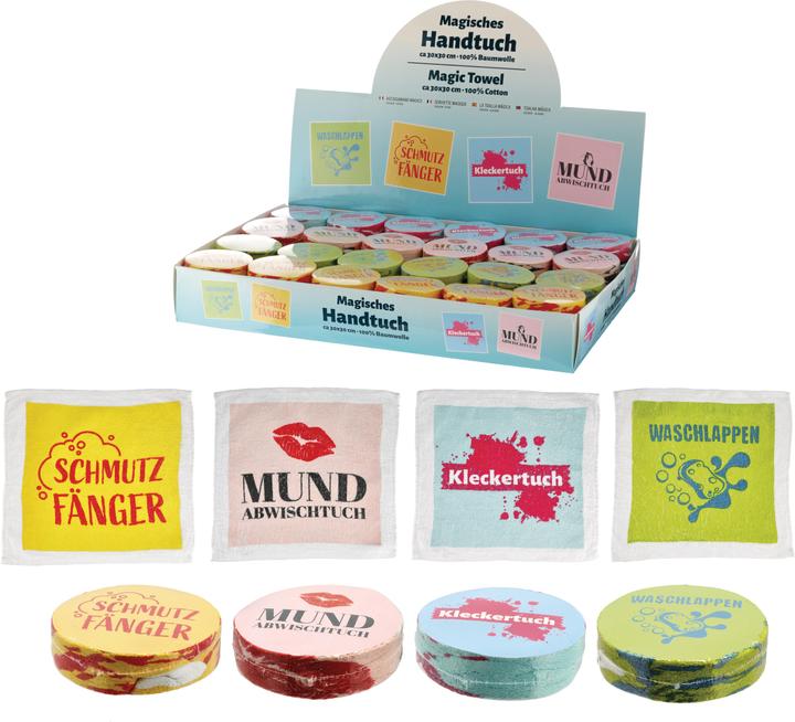 Produktbild Roost Magisches Handtuch 10032595 4 (assortiert) 30x30x1cm (30 x 30 x 1 cm)