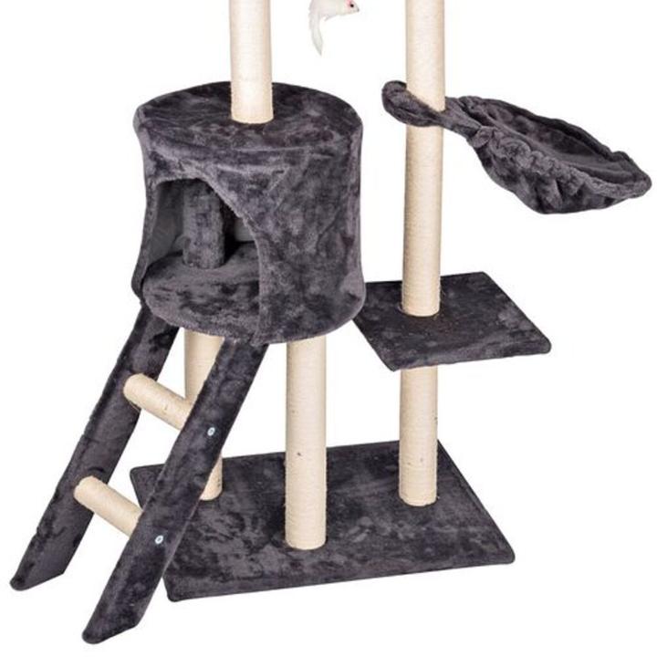 Immagine prodotto Pet Toys Albero per gatti con piattaforma panoramica (140 cm, Antracite)