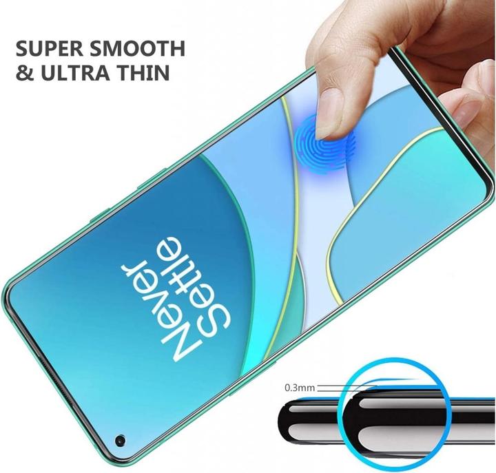 Actual product image Screenguard OnePlus 8T armored glass protective film Case Friendly Design (1 Piece, OnePlus 8T)