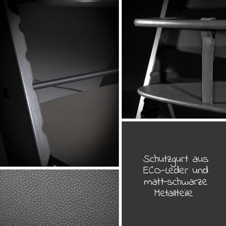 Produktbild Hauck Hochstühle Hochstuhl Alpha Plus Charcoal im Sparset inkl. (Hochstuhl)