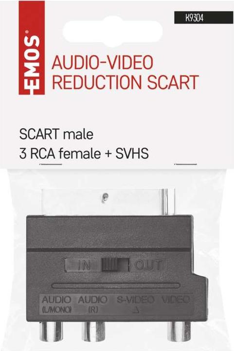 Immagine prodotto Emos Riduzione SCART a 3x CINCH + adattatore SVHS (Cavi antenna)