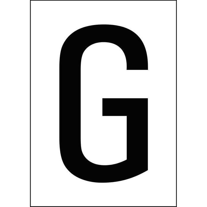 Actual product image Brady A4 labels with numbers and letters