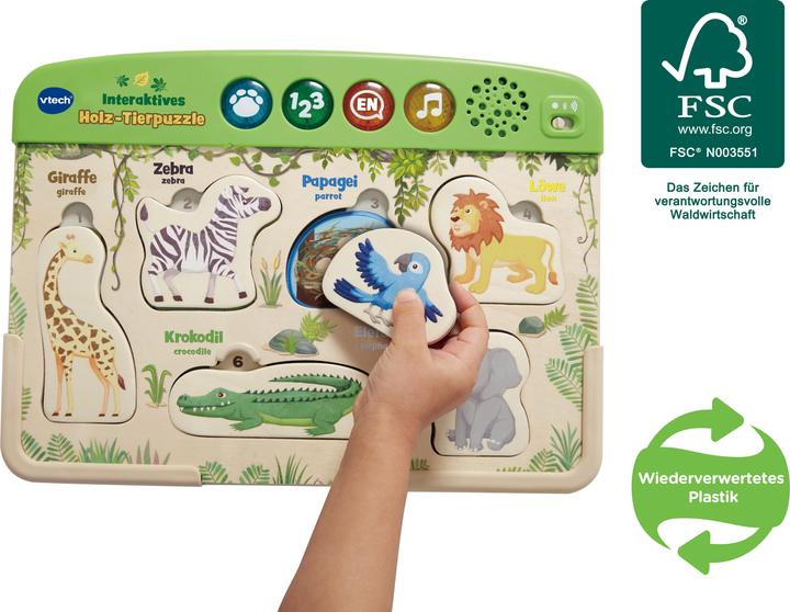 Image du produit VTech Puzzle animalier interactif (6 pièces)