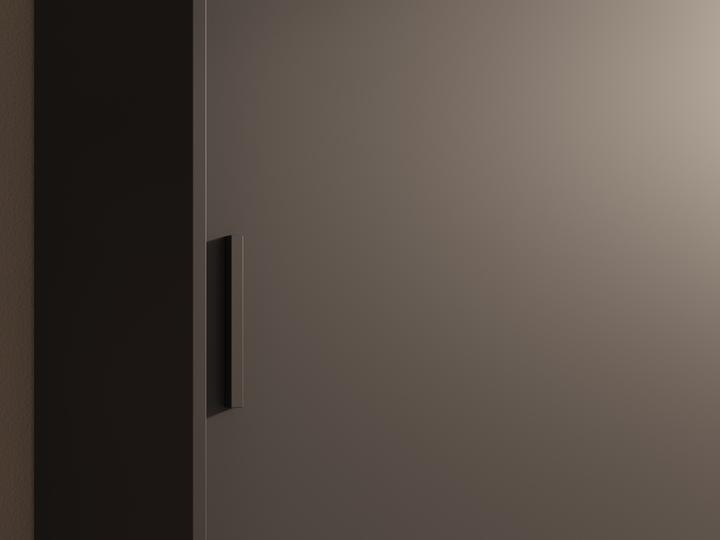Actual product image ADRK Furniture Sliding-door wardrobe with mirror Hailey 120 (120 x 60 x 205 cm)