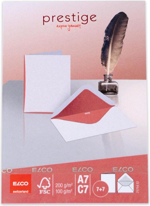 Produktbild Elco Doppelkarten mit Briefumschläge Prestige (C7, A7, 7 x)