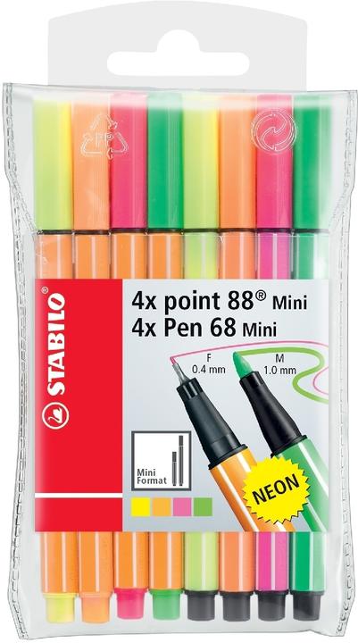 STABILO Point 88 (Neongelb, Neonpink, Neonorange, Neonrot, Neongrün, 10 x)