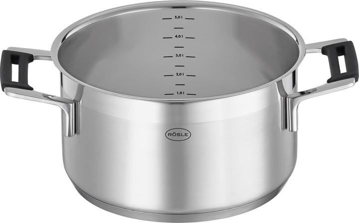 Immagine prodotto Rösle Set di pentole Röse Silence PRO 4 pezzi. (24 cm, Set di pentole e padelle da cucina, Acciaio inossidabile)