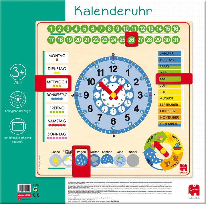 Produktbild Goula Kalenderuhr (Deutsch)