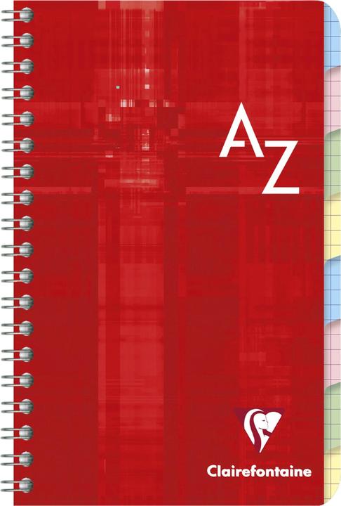 Produktbild Clairefontaine Spiralheft mit Register (11 x 17 cm, Kariert, Harter Einband)