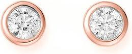 Produktbild JVD Fine bronze stud earrings with zircons SVLE1517XH2RO - Diameter: 0.7 cm
