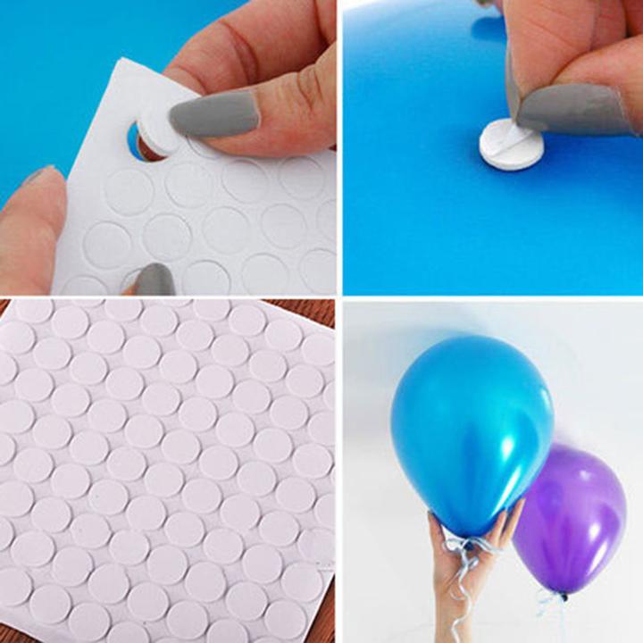Image du produit I Am Creative Ballon Klebepunkte Doppelseitiger Kleber für Luftballons, Ø14mm 100er Set