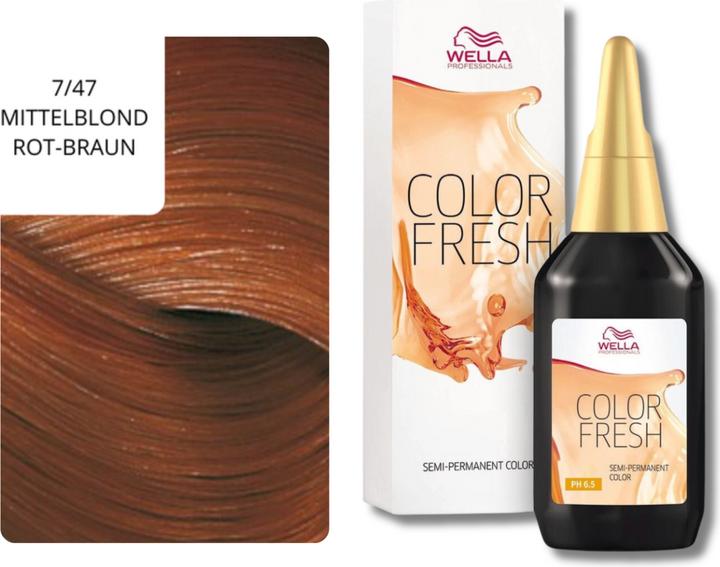 Immagine prodotto Wella Colore fresco (7/47 Biondo medio Rosso-Marrone)