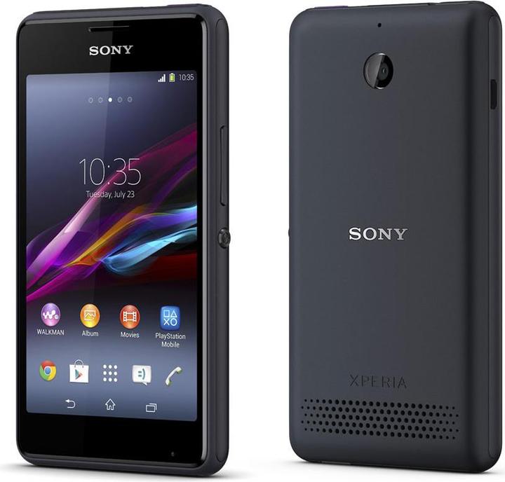 Image du produit Sony Xperia E1 (4 Go, Noir, 4", SIM simple, 3.15 Mpx, 3G)
