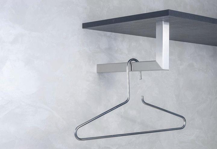 Simausrom Garderobenbügel Luna Breite 300 mm, Höhe 150 mm, Edelstahl gebürstet